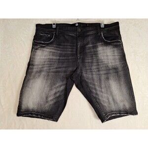 JC Jordan Craig Jean Shorts Mens 44 X  12 Distressed Denim Faded Black Bermuda